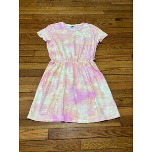 Old Navy Womens Dress Size PM Petite Medium Colorful Tie-Dye Cotton Flowy @ Knee